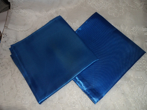 2 Pañuelos Pericon Azul Francia 70 X 70 Cm.de Lado