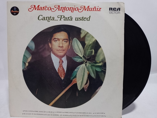 Disco Lp Marco Antonio Muñiz / Canta Para Usted 