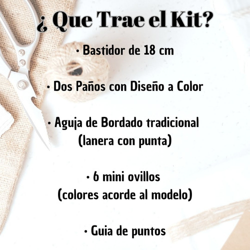 Kit Bordado Pequeños Artistas Niños Arte Infantil