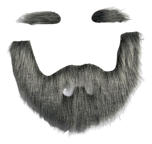 Conjunto De Cejas Y Barba Postizas, Accesorios De Gris Negro