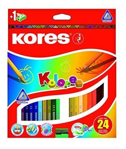 Kores Kolores Lápiz Coloreado, Triangular (box De 36 T3n0j