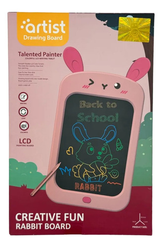 Tablet Lcd Creativa Dibujo Animado Artistico Colorido Toyz Conejo