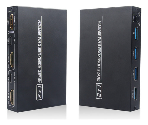 Conmutador Hdmi/usb Kvm Hd Compatible Con Conversor. Aimos 2