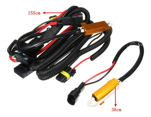 Arnés Relé 40a 12v 35w 55w Universal Para Faros Hid