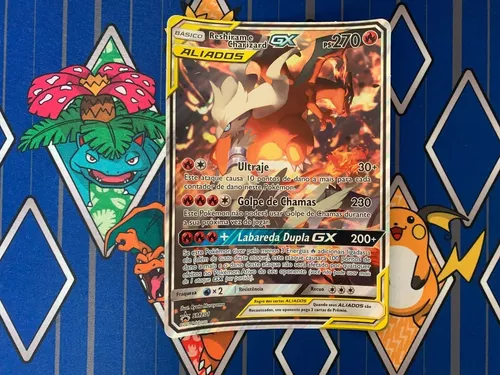 Carta Pokemon Reshiram E Charizard Gx Aliados Orignal Copag