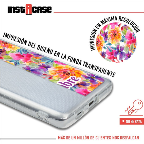 Funda Oppo Rosas Flores Personalizada Con Tu Nombre