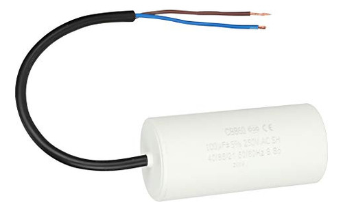 Cbb60 Run Capacitor With Wire Lead 250v Ac 100uf 50/60h...