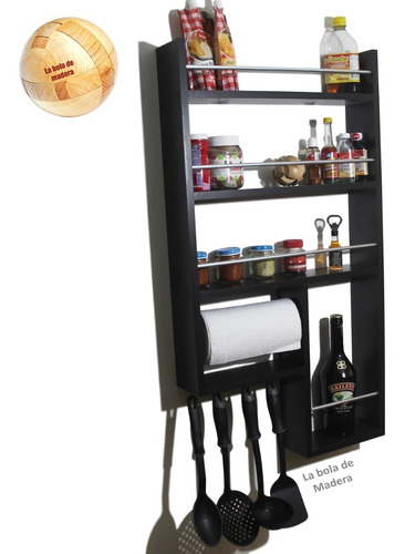 Especiero De Pared Grande (ideal Para Organizar Tu Cocina) 