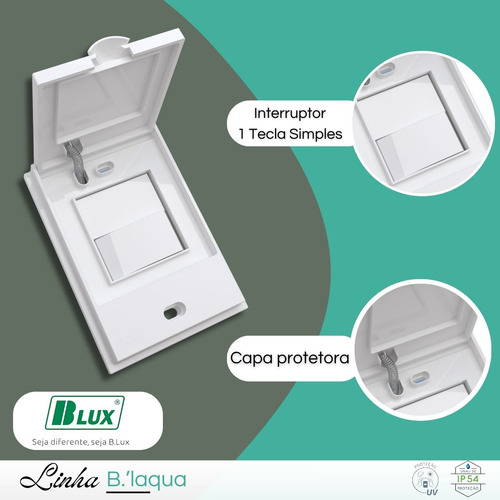 Interruptor Simples Prova Dagua P/ Áreas Externa - B.lux