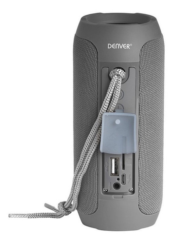 Parlante Portable Bluetooth Denver Bts-110 Radio Fm Mp3 Gris