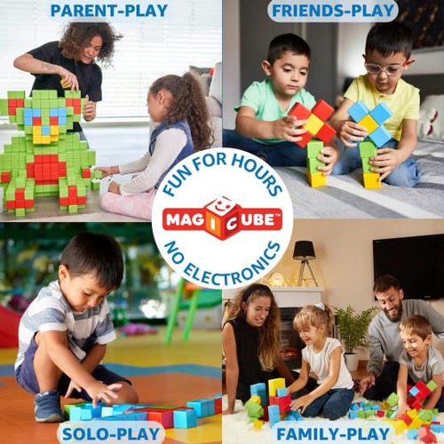 Geomag Juego De Construcción De Cubos Apilables Magnéticos M