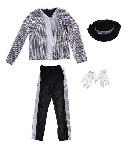 Niños Niños Michael Jackson Disfraces Desempeño Vestido [u]
