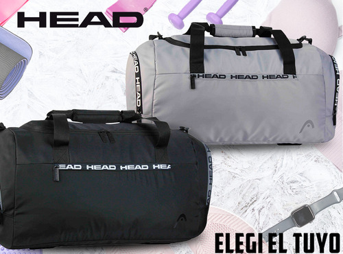 Imagen 8 de 10 de Bolso Head Gimnasio Deportivo Urbano Reforzado Tira Llavero