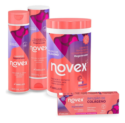 Kit Novex Recarga Infusão De Colágeno