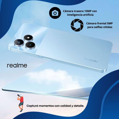 Realme Note Note 50 Dual Sim 64 Gb Azul 3 Gb Ram Azul Claro