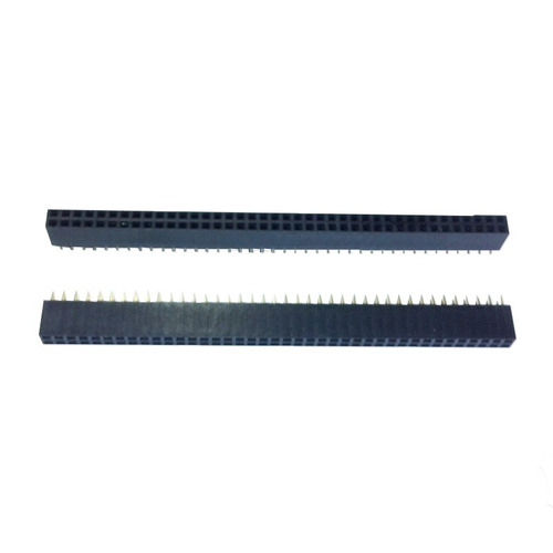 10 - Peças Barra De Pinos Fêmea 2x40 2,54mm Mci 180graus