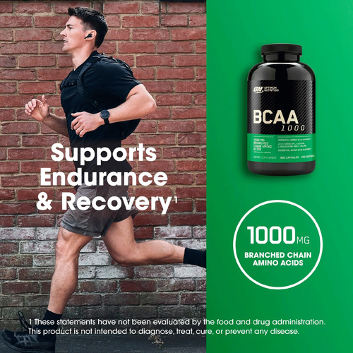 Aminoácido Optimum Nutrition Bcaa 1000 400 Cápsulas