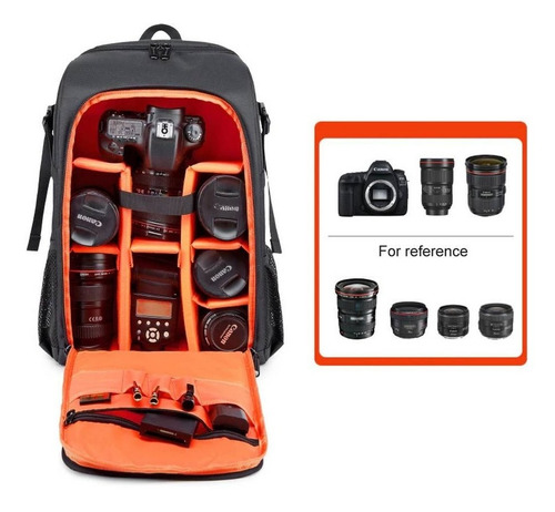 Imagen 2 de 7 de Mochila Cámaras Fotográfica Profesional Dslr Laptop Bp08b