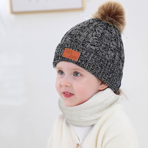 Gorro De Invierno Para Niños,conjunto De Bufanda Y Gorro