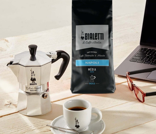 Imagem 2 de 3 de Café Napoli Para Moka - 250g - Bialetti