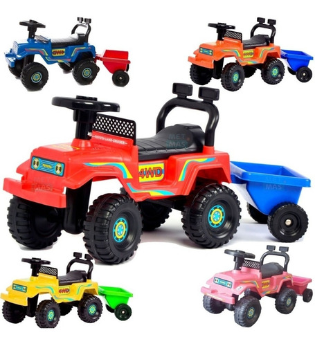 Imagen 2 de 5 de Andador Caminador Andarin Auto Con Trailer Bebes Niños