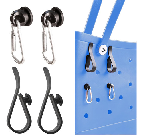 4 Ganchos Para Bolsas Bogg, Accesorio Con Mosquetón Y Llaver