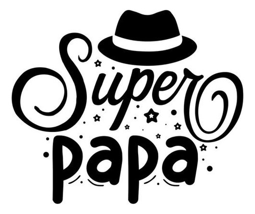 Sticker Adhesivo Super Papa Para Caja De Regalo