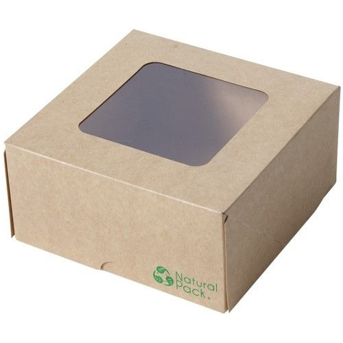 Caja Kraft Mediana Con Ventana 4 Unid. (10 Unidades) 