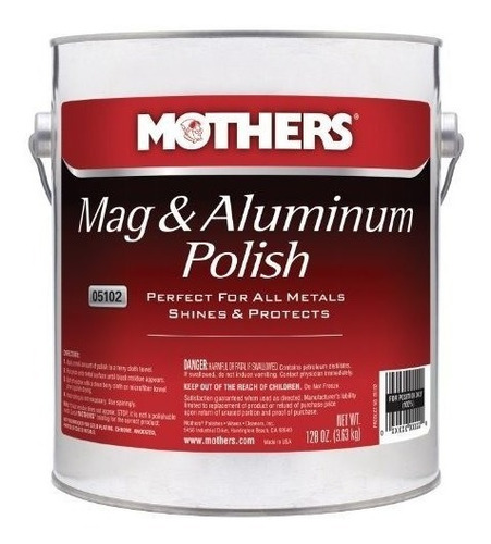 Mothers 05102 Mag Y Aluminum Polish 1 Gallon