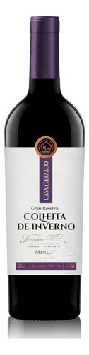 Vinho Colheita De Inverno Casa Geraldo Merlot Tinto - 750ml