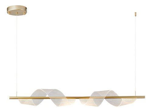 Pendente Led Ruban Ori 22w 3000k Dourado Fosco Nordecor
