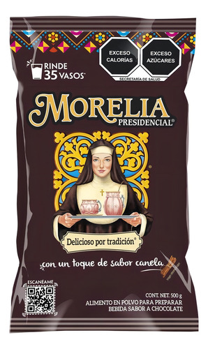 Polvo para Preparar Bebida Sabor a Chocolate Morelia Presidencial 500g