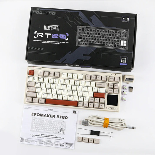 Teclado Mecánico Epomaker Rt80 75% Gasket Inalámbrico