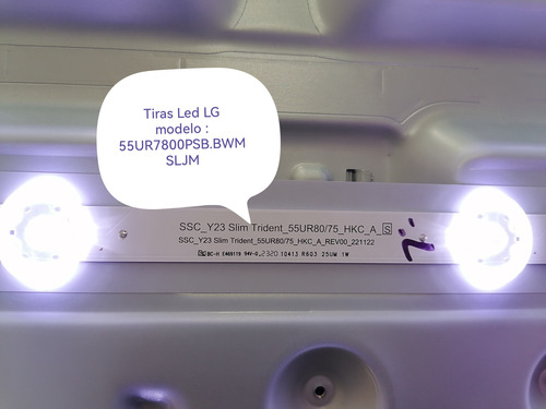 Tiras Led Lg 55ur7800psb Ssc_y23 Slim Trident _55ur80 /75 (Usado)