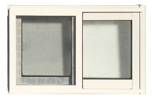 Ventana  Corrediza 60 X 40 Serie 20 Blanca Con Mosquitero 