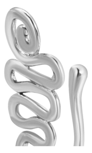 Piercing Falso Anillo De Nariz Clip En Forma De U En Plata