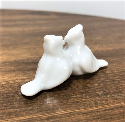 Imagem 3 de 7 de Kit Lembrancinha 10 Mini Casal Passarinhos
