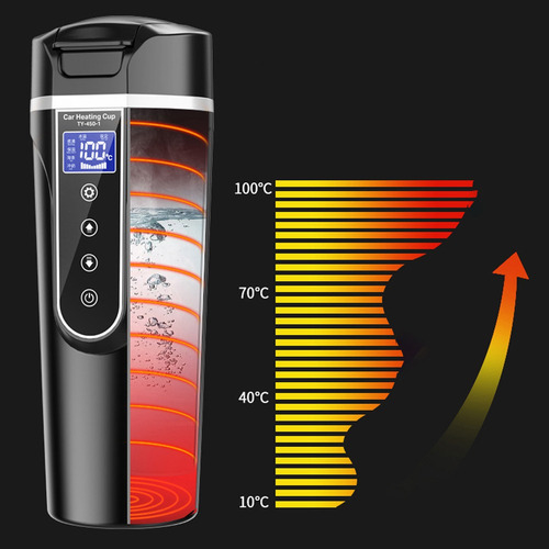 Imagen 3 de 8 de Vaso De Agua Calentada Para Vehículos, Hervidor Eléctrico, C