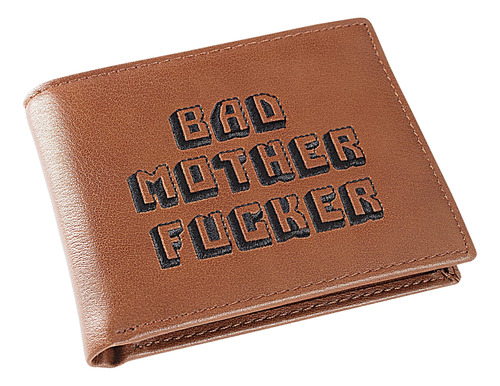 Cartera Bad Mother Para Hombre Con Licencia Oficial, Doble P