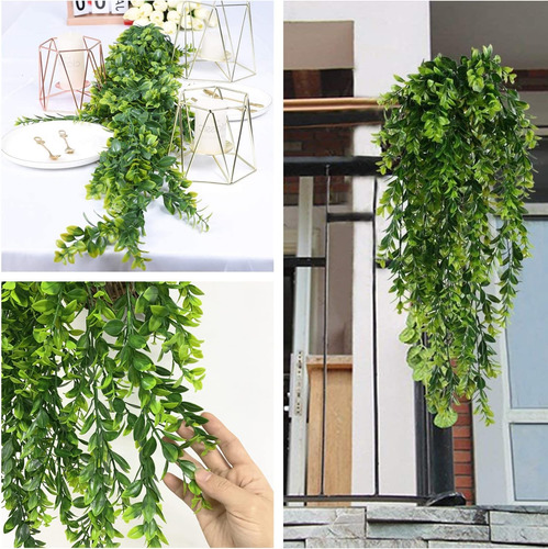 Vid Colgante Artificial, Plantas De Hiedra Falsas, Hojas Ver