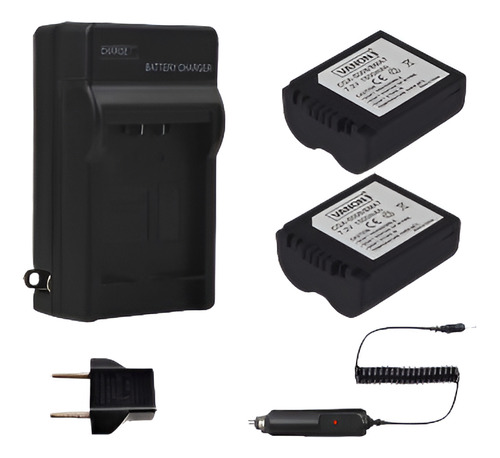 Batería Cga-s006 De 2pack 1500mah + Cargador Li Dmc-fz7 Fz18