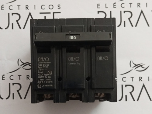 Breaker Thql Tql 3x100 Amp Empotrar General Electric Eaton