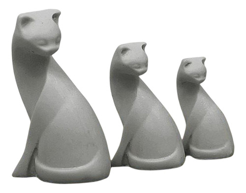 4 Figuras De Gato Bonitas Para Casa De Muñecas A Escala