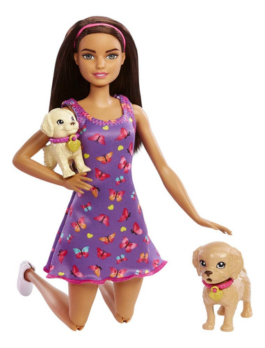 Barbie Set De Juego Adopta Un Perrito