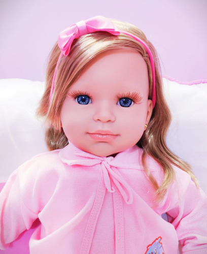 Imagem 5 de 8 de Bebe Reborn Boneca Menina Realista 23 Itens Linda Girafinha