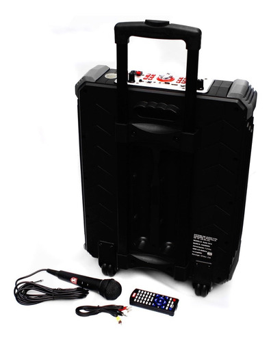 Karaoke Bocina Recargable Pantalla 14 Bluetooth Mic Usb Rec