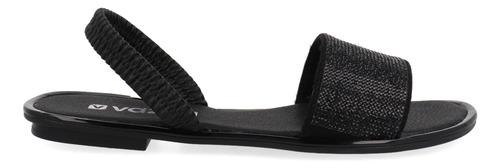 Sandalia Casual Vazza Color Negro Para Mujer 7620070