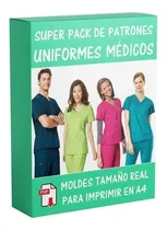 Comprar Moldes Y Patrones Uniformes Médicos Batas Cofias Delantal