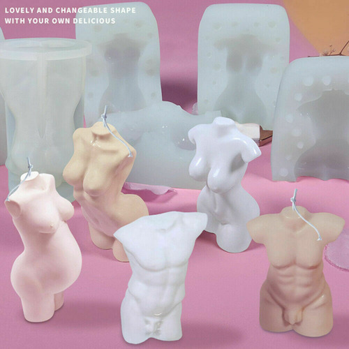 Molde De Silicona Para Velas Corporales De Varios Colores Pa
