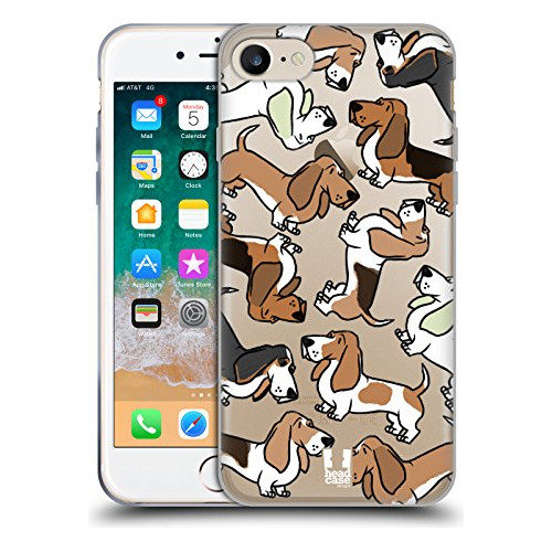 Head Case Designs Basset Hound Dog Breed Patterns 2 Soft Gel